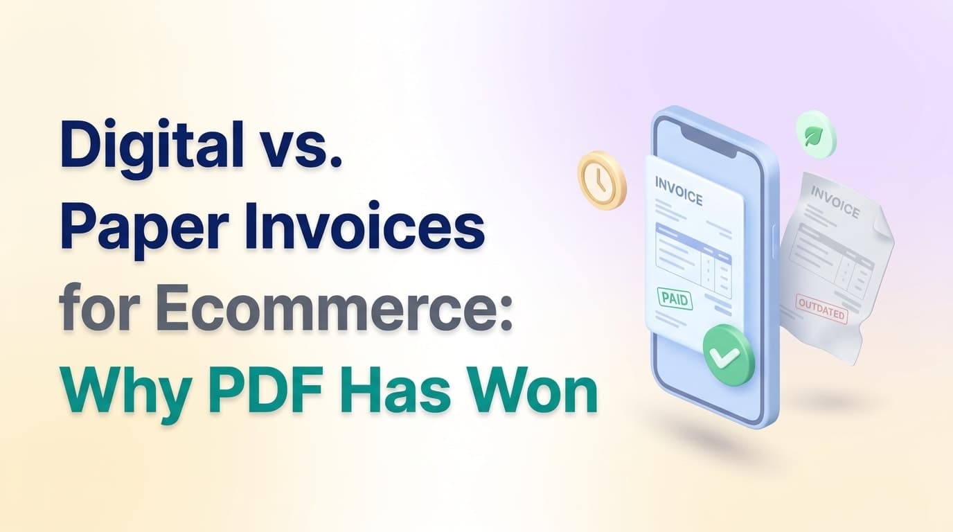 Digital vs. Paper Invoices for Ecommerce: Why PDF Has Won
