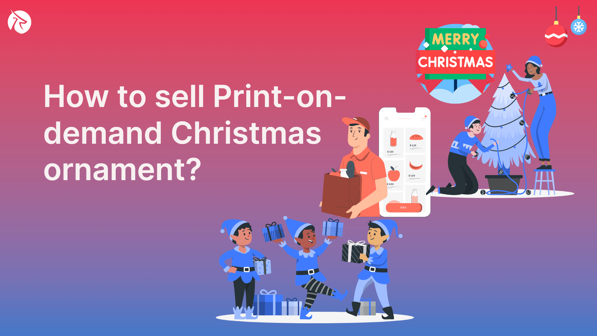 How to sell Print-on-demand Christmas ornament?