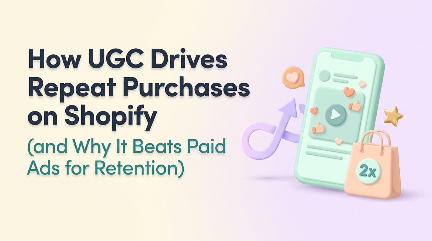 How UGC Drives Repeat Purchases on Shopify (and Why It Beats Paid Ads for Retention)