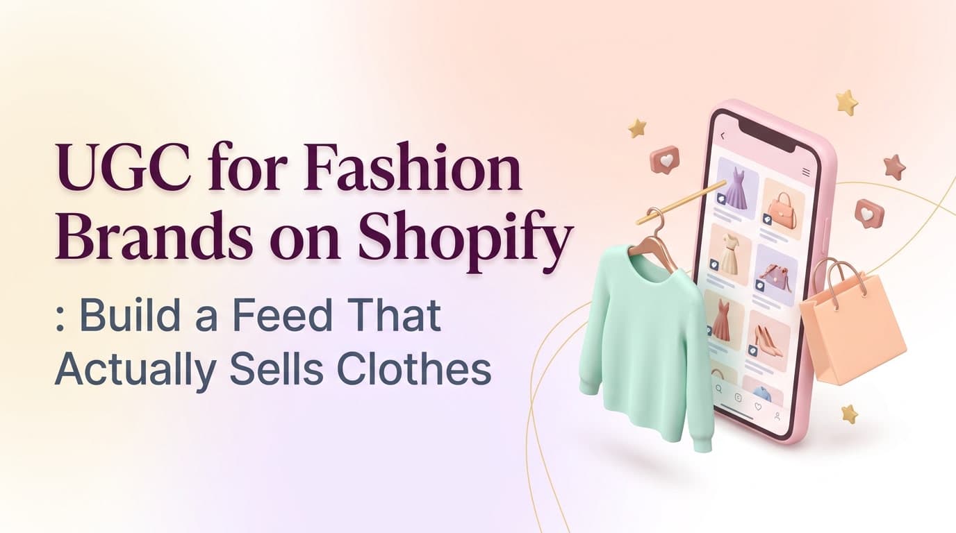 UGC for Fashion Brands on Shopify: Build a Feed That Actually Sells Clothes