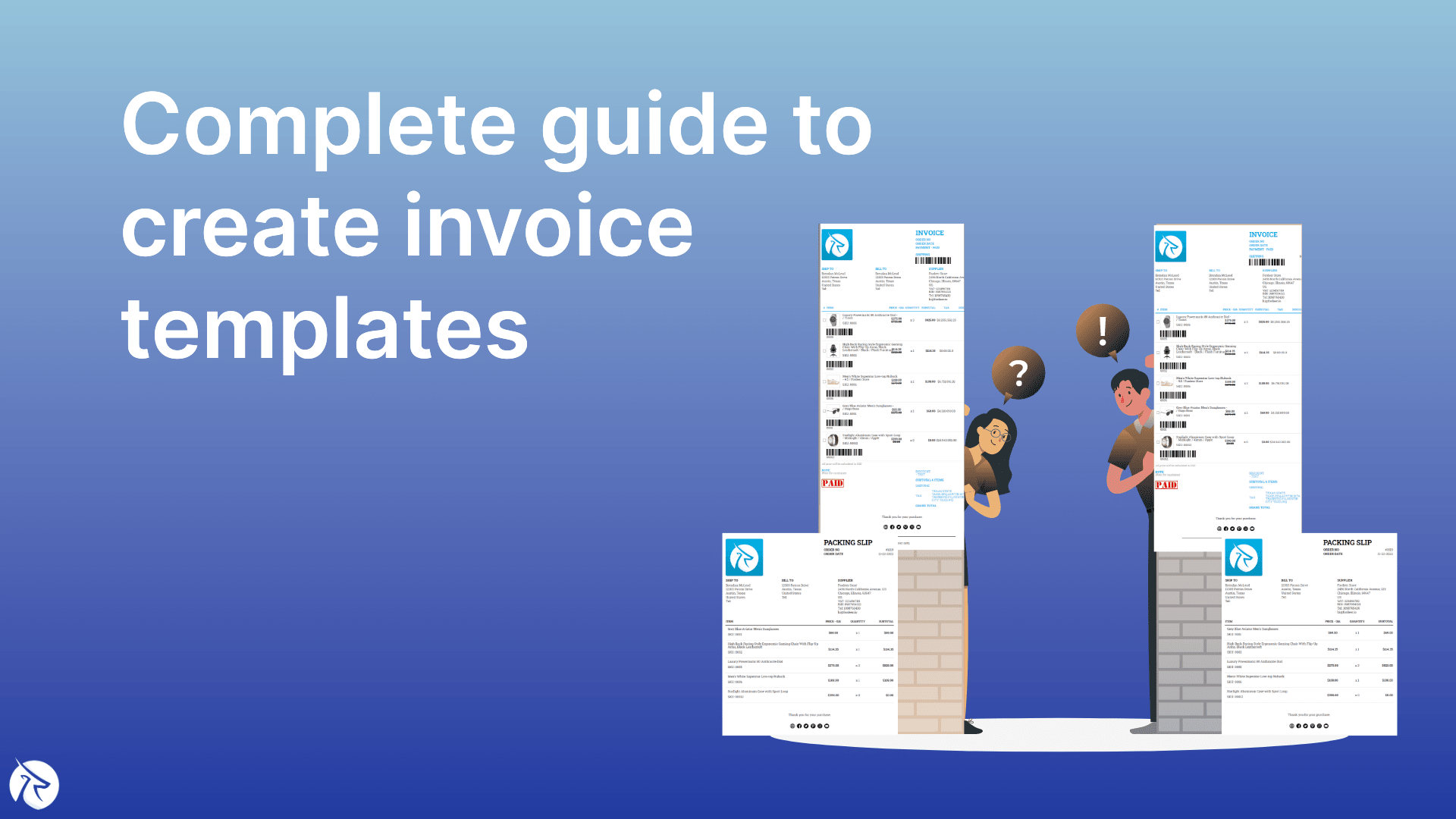 Complete guide to create invoice templates with Fordeer